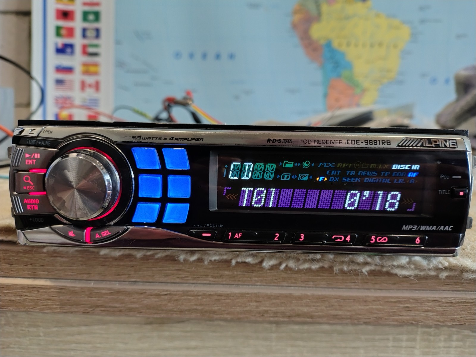 Alpine CDE-9881R BCar Stereo Mobile Media Receiver Fully Working Good Shape