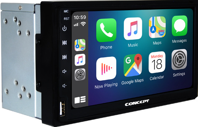 Concept DL-70 Wireless 7″ Touch screen In-Dash Receiver w/Apple Carplay/Android