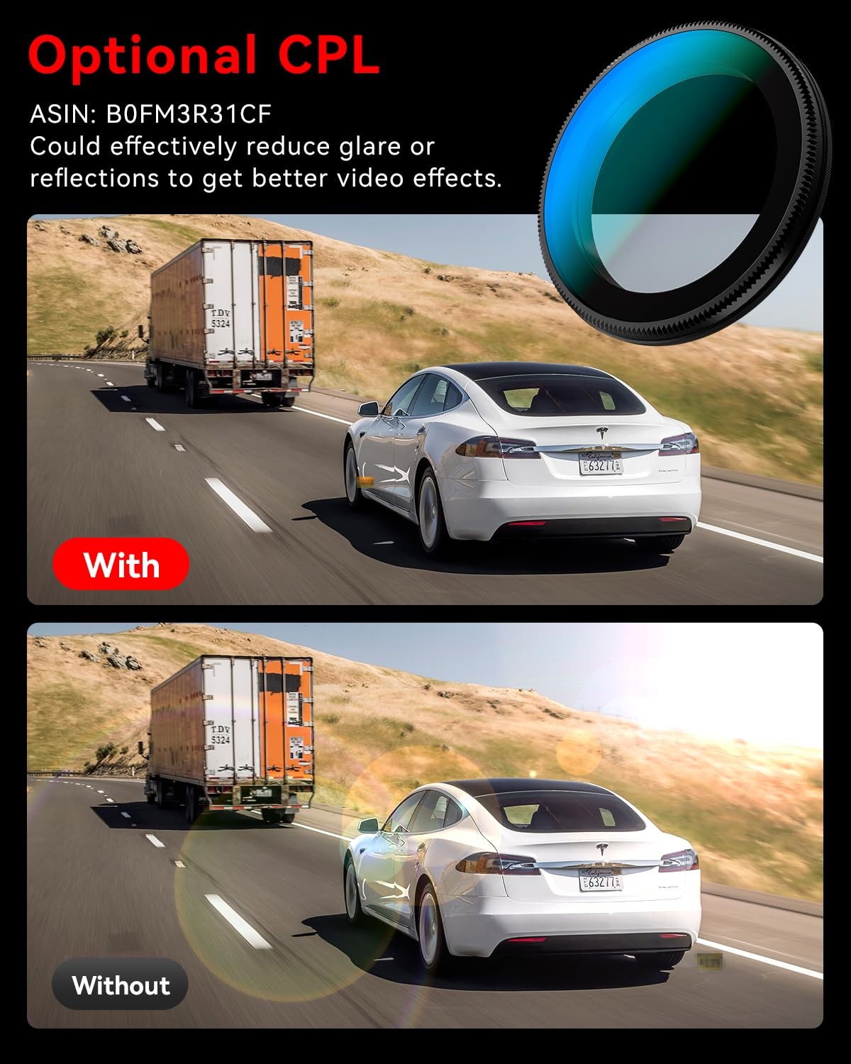 IIWEY 4K+4K Dash Cam Front+Rear, Dual STARVIS, 5G WiFi-6, 128GB SD, GPS, 24/7 PK