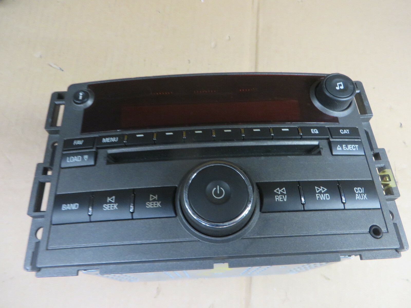 SATURN AURA 07 08 2007-2008 RADIO AUDIO AM FM CD FACTORY DASH UNIT OEM# 15835878