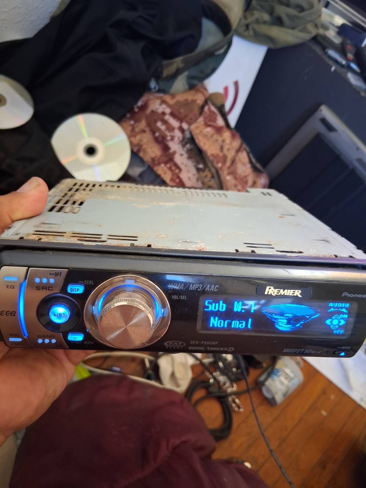 RARE PIONEER DEH-P6800MP CD Player. For Parts Or Repair