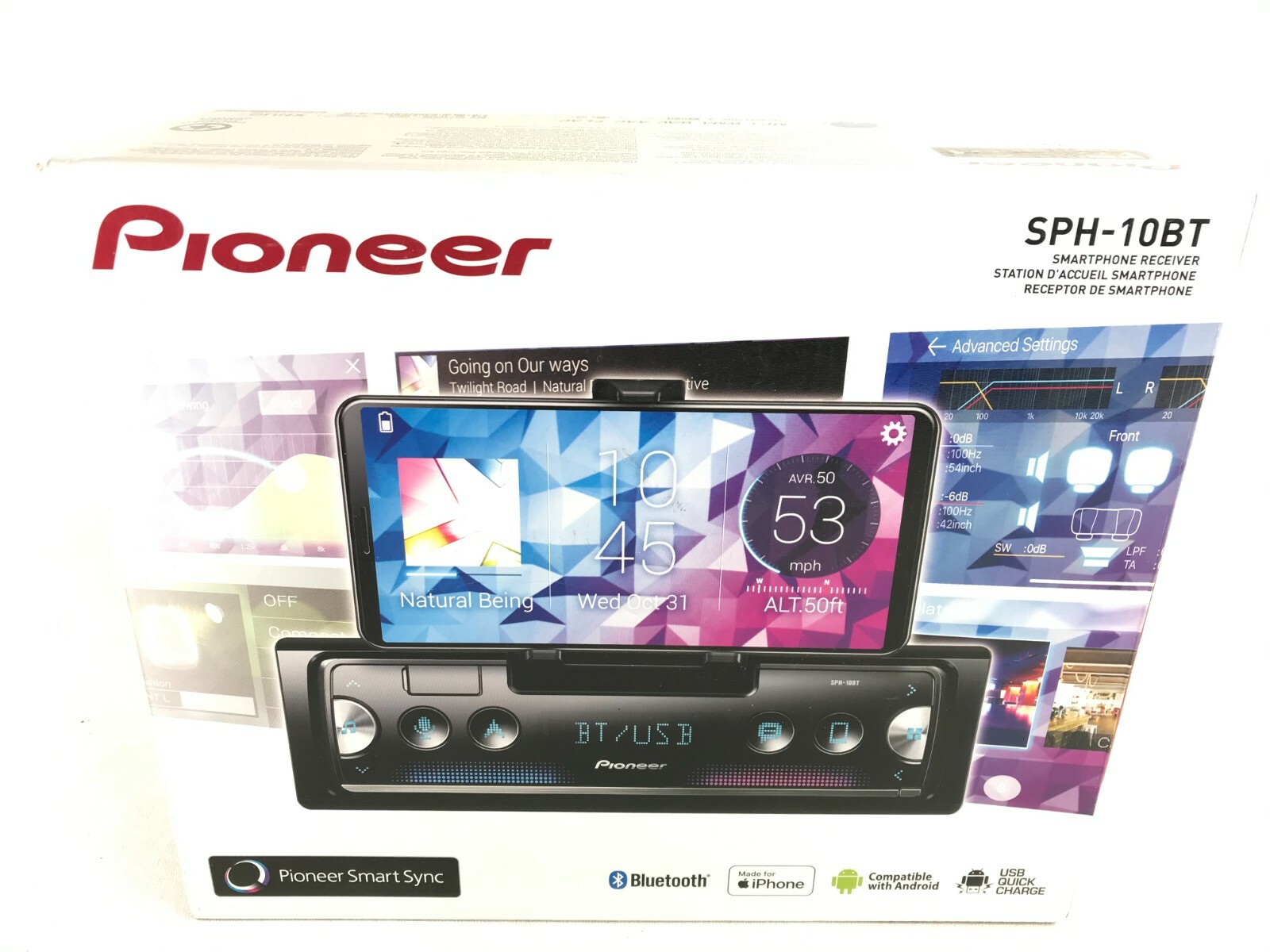 Pioneer SPH-10BT Bluetooth Media Android iPhone Alexa AM FM Radio USB 2 RCA OUT
