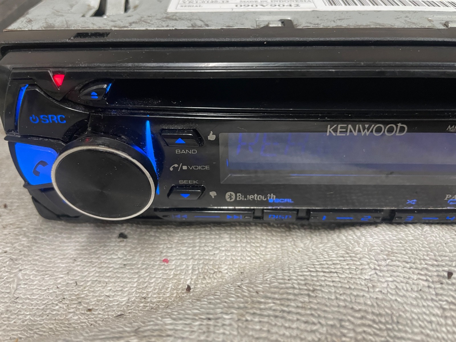 KENWOOD KDC‑BT362U BLUETOOTH USB CD RECEIVER W/ MIC, TESTED + COMPLETE KIT