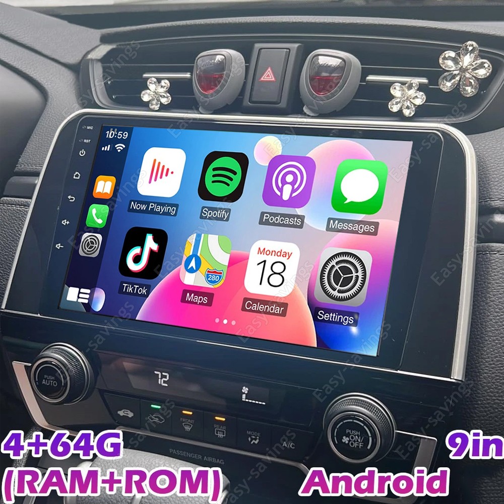 Apple Carplay Android 15 Car Stereo Radio For 2017-2021 Honda CR-V CRV GPS Navi