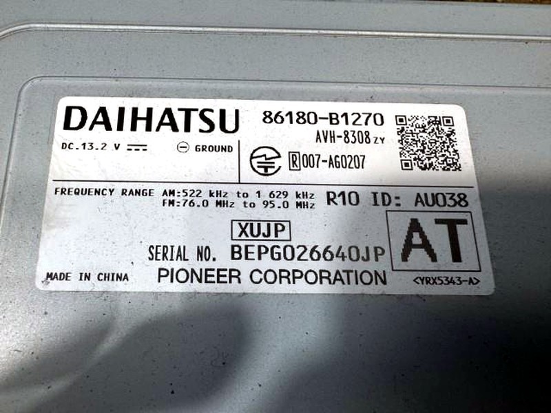 Toyota Genuine 86180-B1270 Pioneer Audio Head Unit Roomy Tank OEM JDM Japan