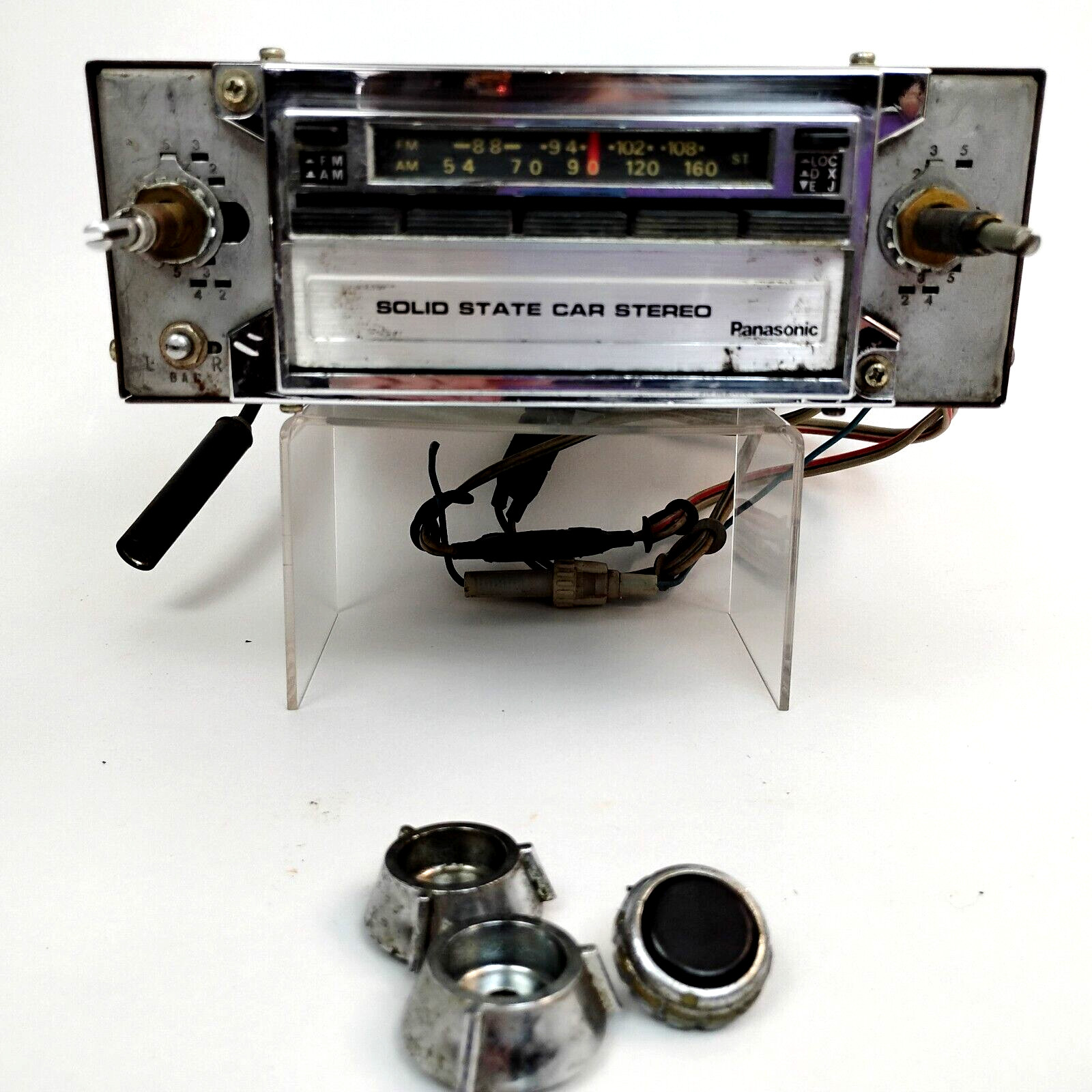 Vintage Panasonic CQ-979EU Car FM Radio 8 Track Player Untested Stereo Parts