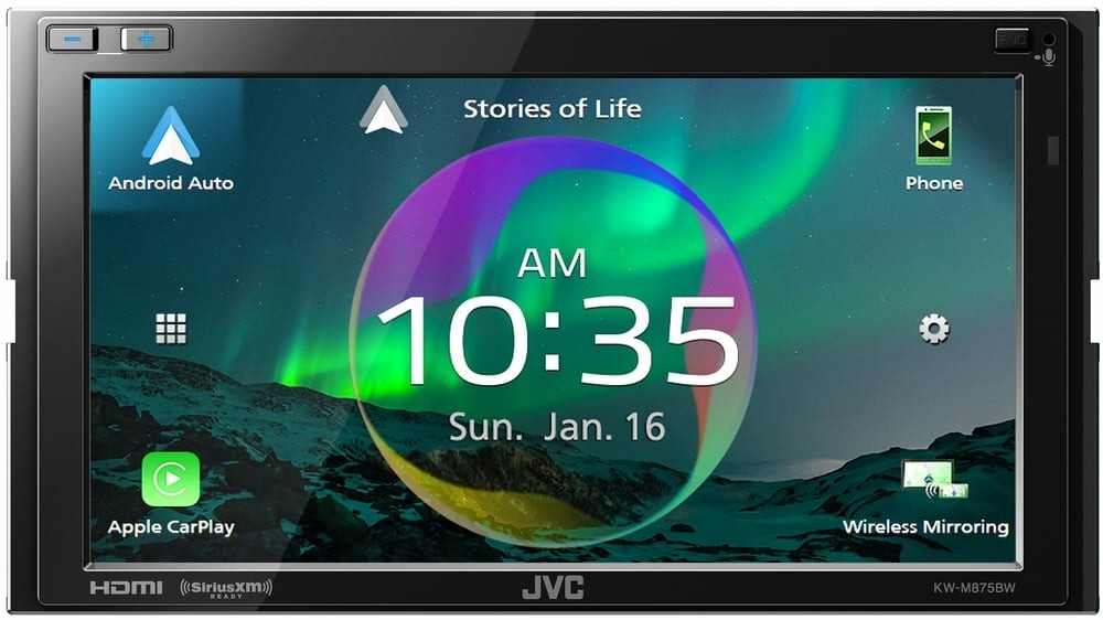 JVC KWM875BW 6.8″ Multimedia Receiver + Audio Bundle