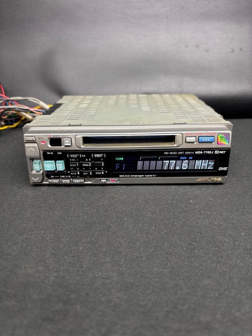 Alpine MDA-7745J Audio Car Stereo Mini Disc CD Player Vintage