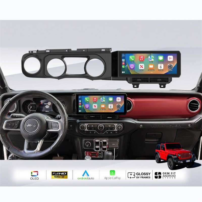 128G Android 13 Car Radio for Jeep Wrangler JL Gladiator Stereo Carplay GPS Navi