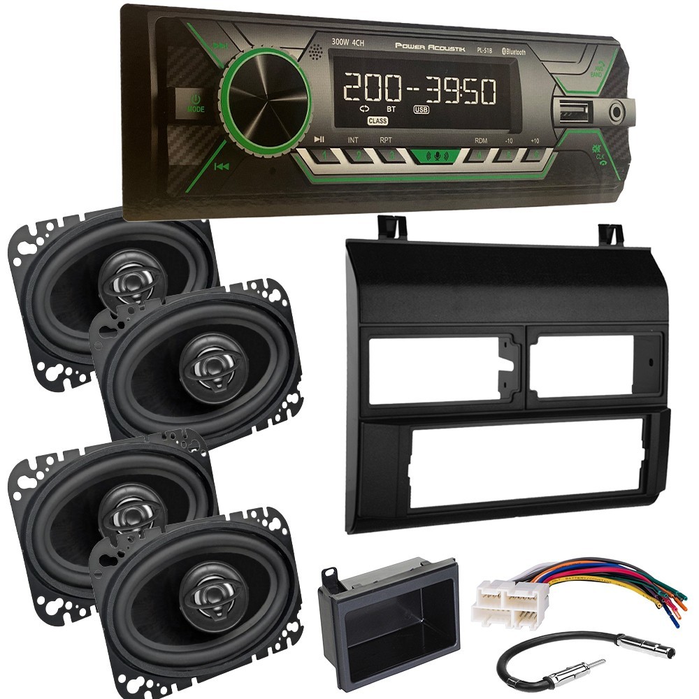 AM/FM Radio Car Stereo | Front-Rear 4×6″ Speakers Bundle for 1988-94 GM C/K 1500
