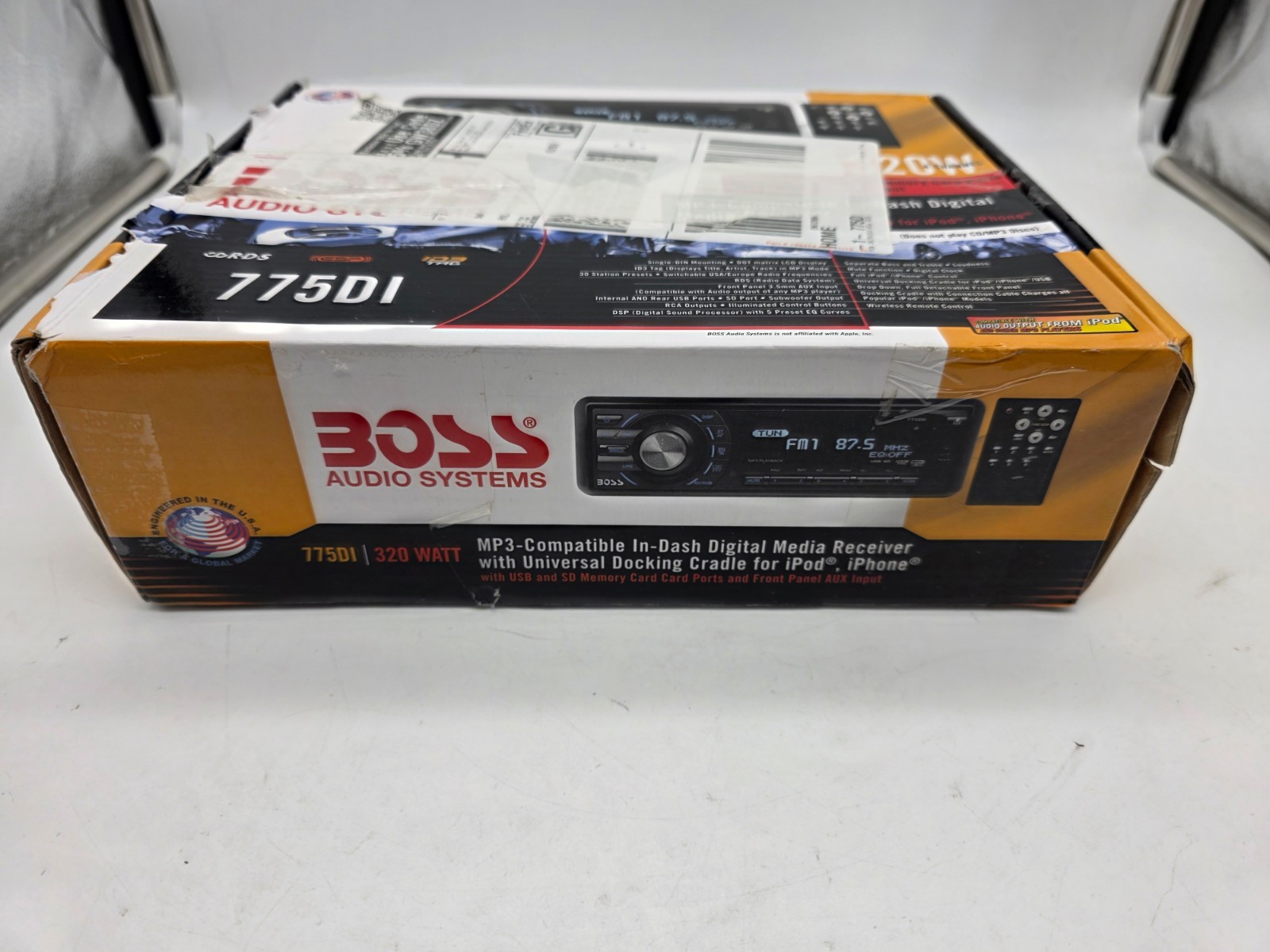 Boss 775DI MP3 In Dash Digital Media Receiver 320 W ~ Open Box NEW