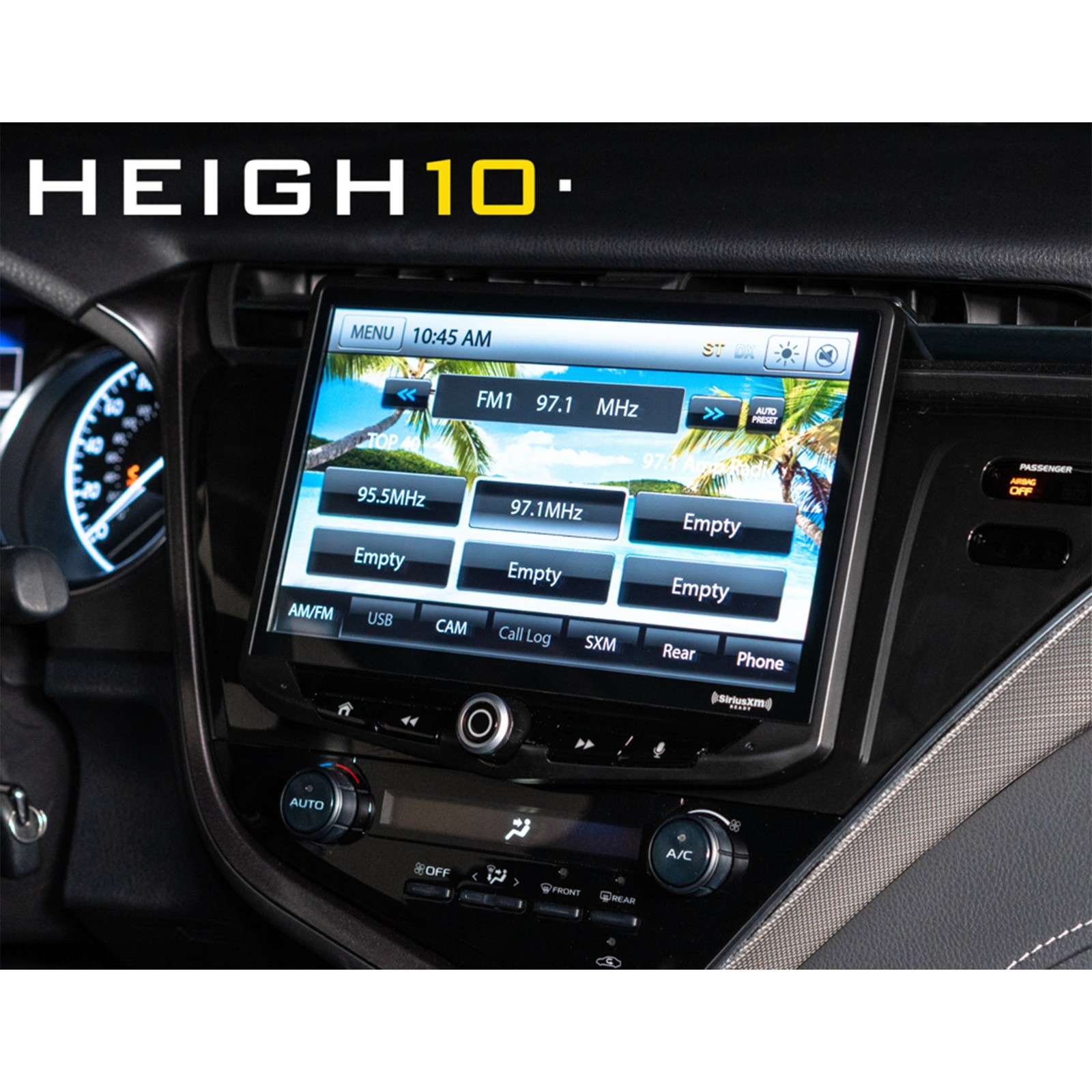 Stinger HEIGH10 AM/FM Receiver, 10″ Touch Screen, Mech-less – Single-DIN