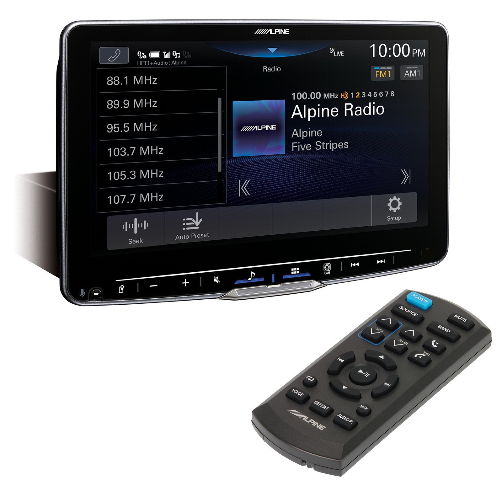 Alpine Halo9 iLX-F509 Digital multimedia receiver & RUE-4360 Remote Bundle