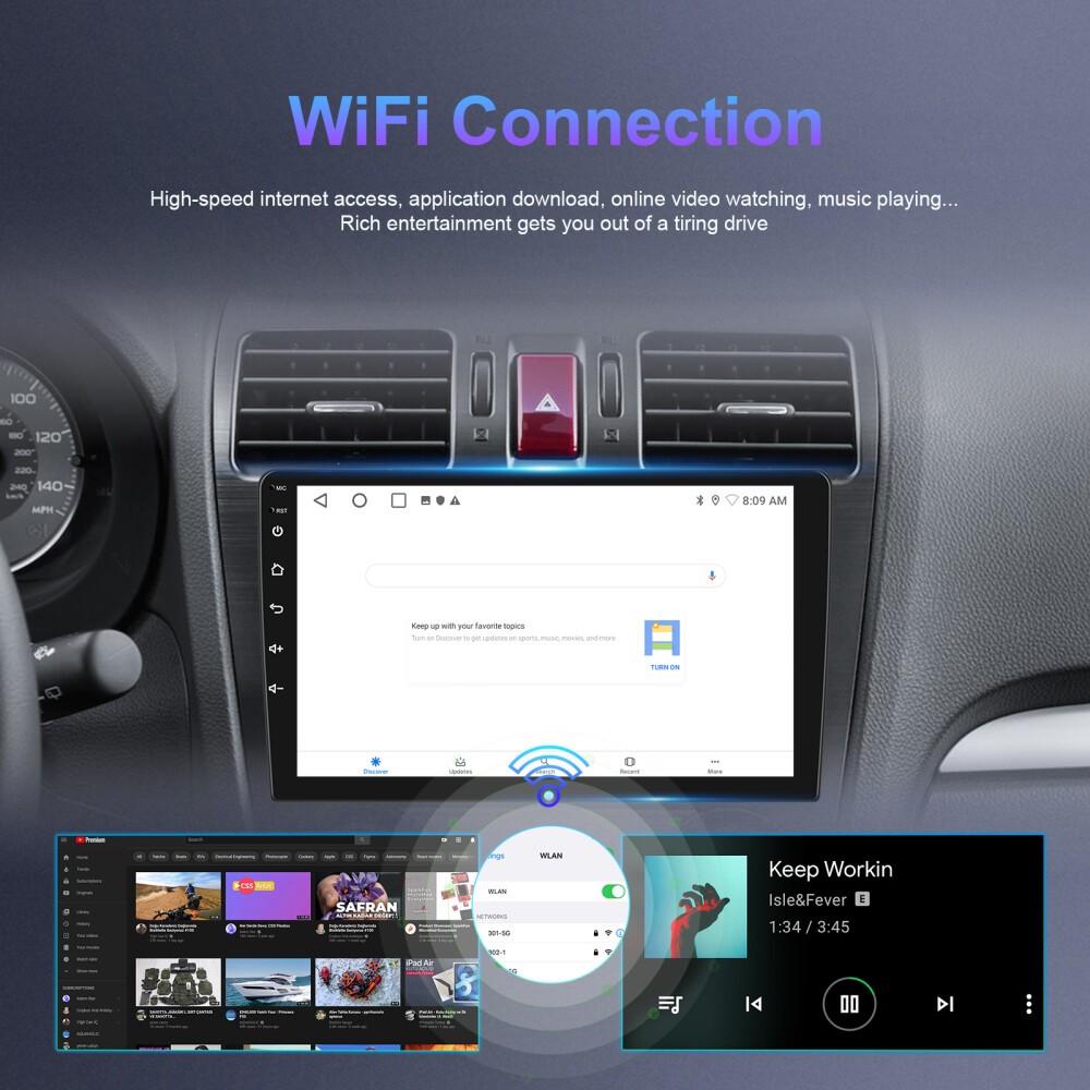 For Honda Accord 6th 1998-2002 Android CarPlay Car Stereo Radio GPS Navi 64G