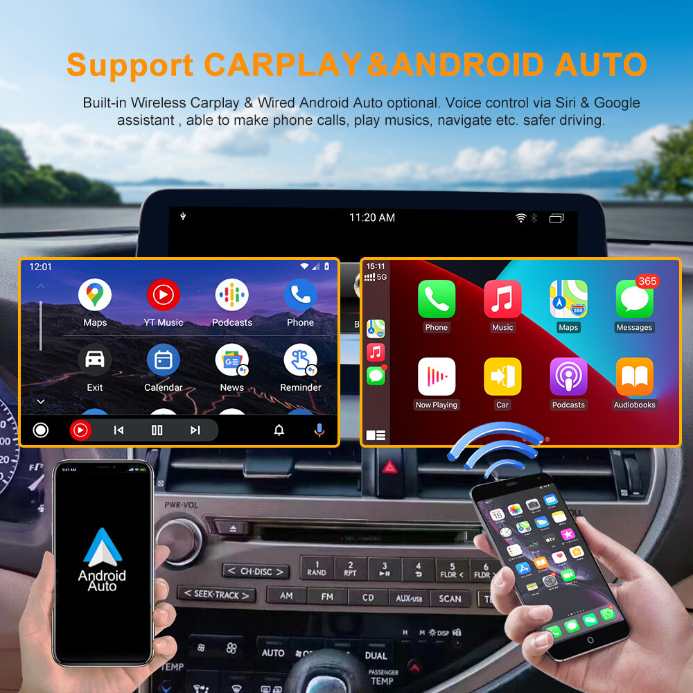 8.8″Car Video Player for Audi A4 2013-2016 Carplay WiFi BT Hands-free WiFi GPS