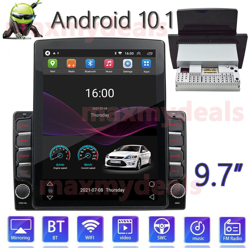 Android 10.1 9.7″ Carplay HD Vertical Touch Screen Car Stereo Radio GPS Wifi MP5