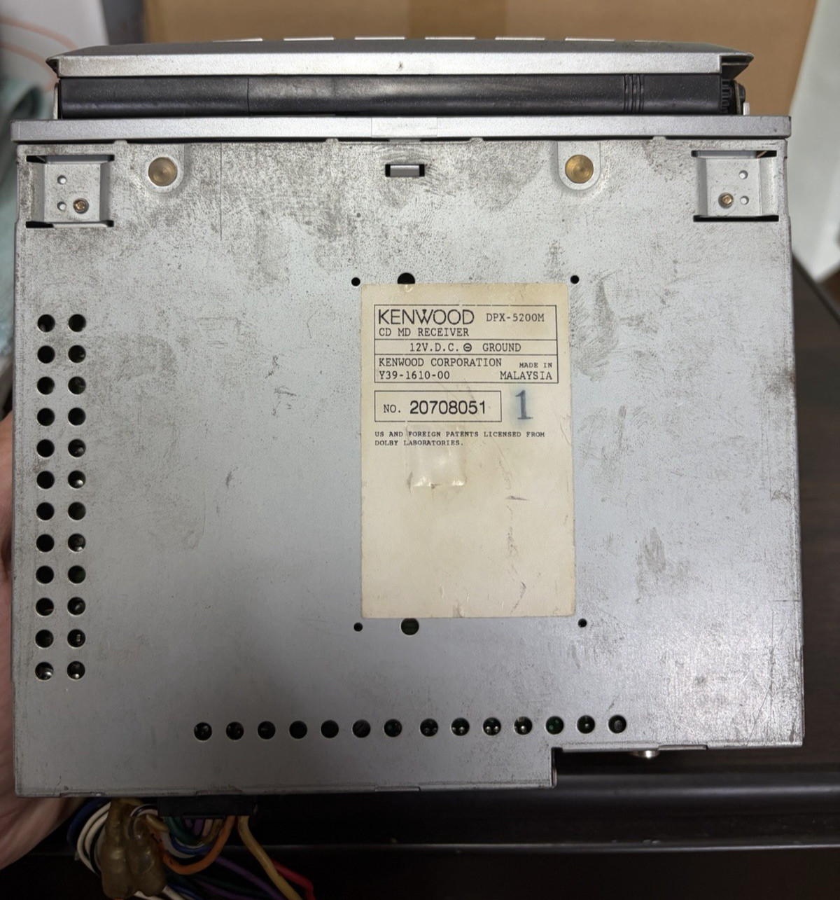 Kenwood DPX-5200M 2DIN CD MD Deck Player Working From Japan Limited