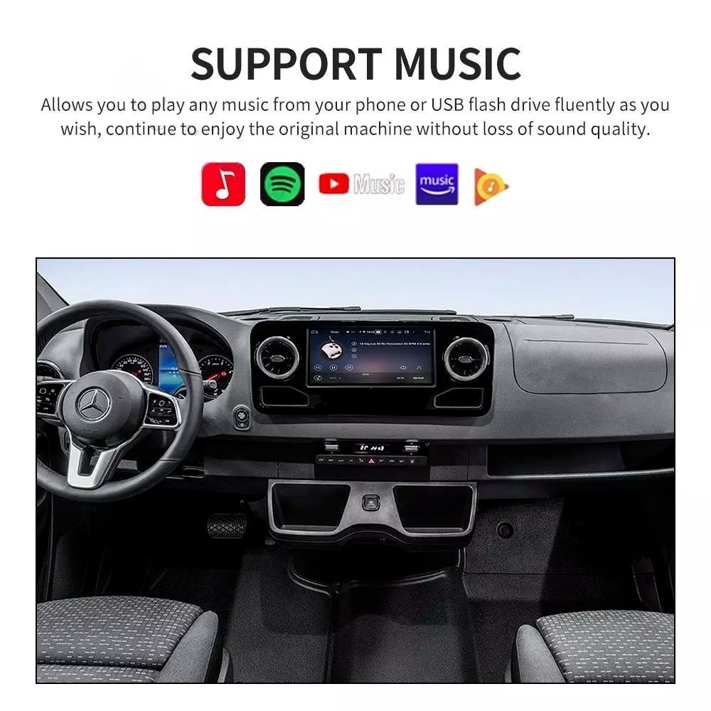 10.25” HD Car Stereo Radio Android Navigation 4+64G For Benz Sprinter 2019-2022