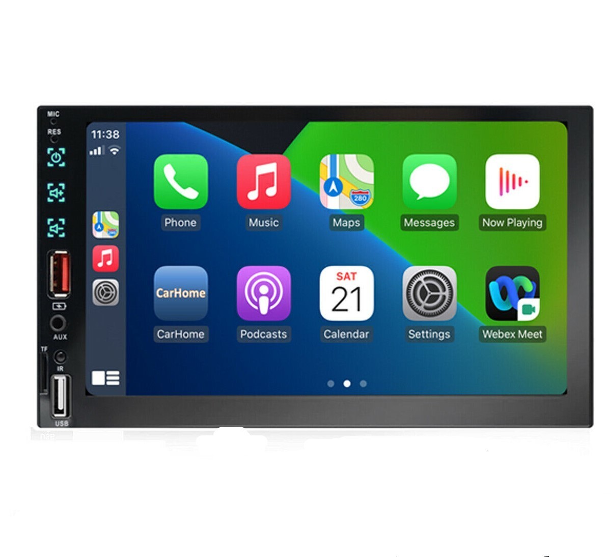 7″ HD Double Din Car Stereo Radio Compatible / Apple Carplay and Android(GPS1)