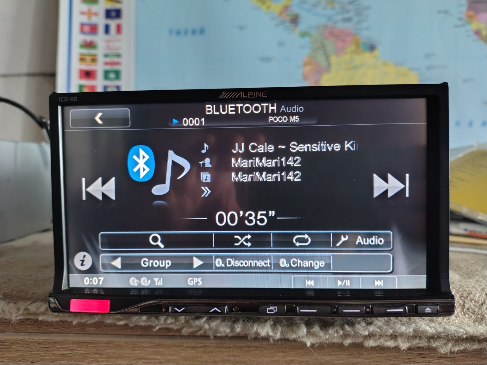 Alpine ICS-X8 Car Stereo Mobile Media Station Fully Working Good Shape Bluetooth