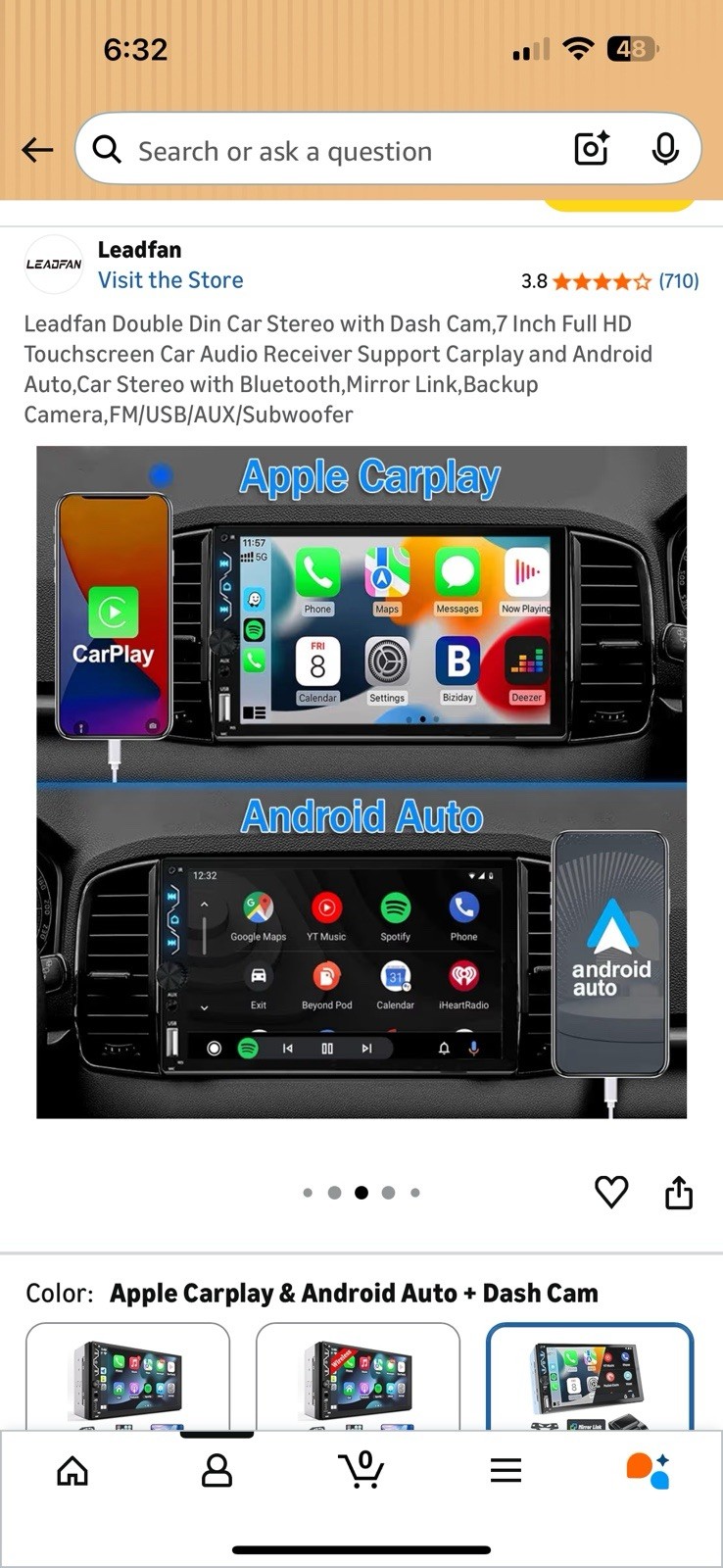 Leadfan Car MP5 Player Multimedia Car Stereo MP5 & Radio Receiver Audio System
