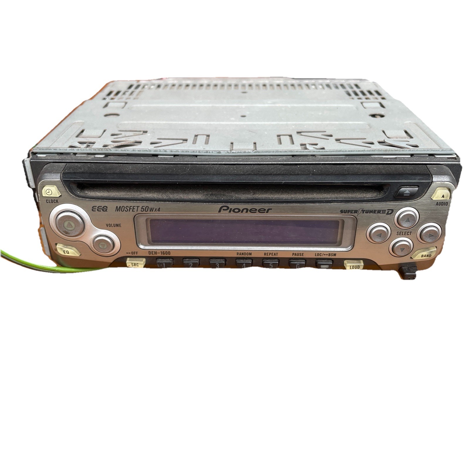 Pioneer DEH-1600 CD Player In Dash Receiver Untested As Is