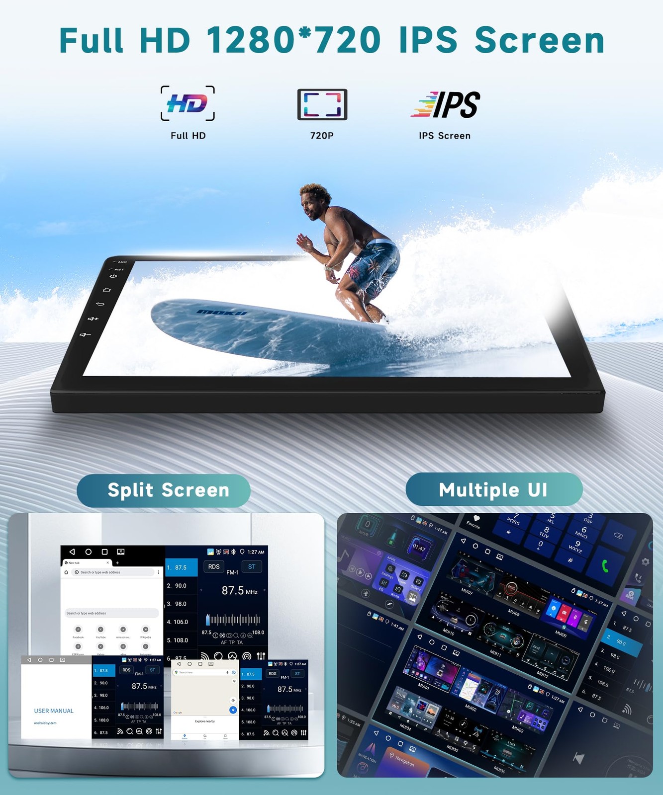 4G+64G 5G WiFi Android Car Stereo for Ford Expedition 2007-2014(Automatic A/)…