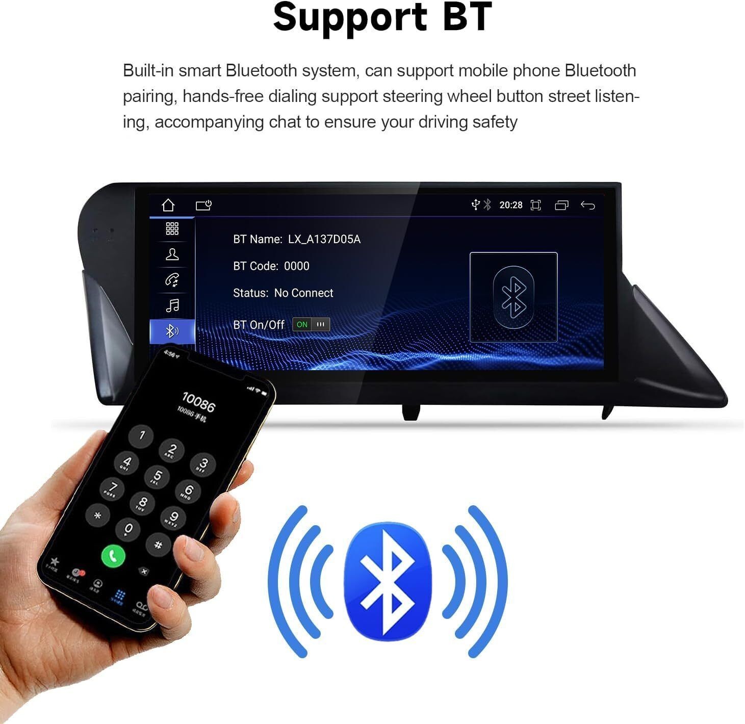 10.25″For Lexus RX RX350 RX450H Android Car Radio Stereo GPS Navi Carplay 8+128G
