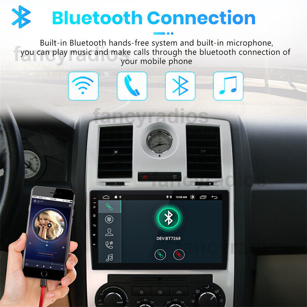 For Chrysler 300C 2004-2008 Android 11 2Din GPS Navi Radio Car Stereo CarPlay