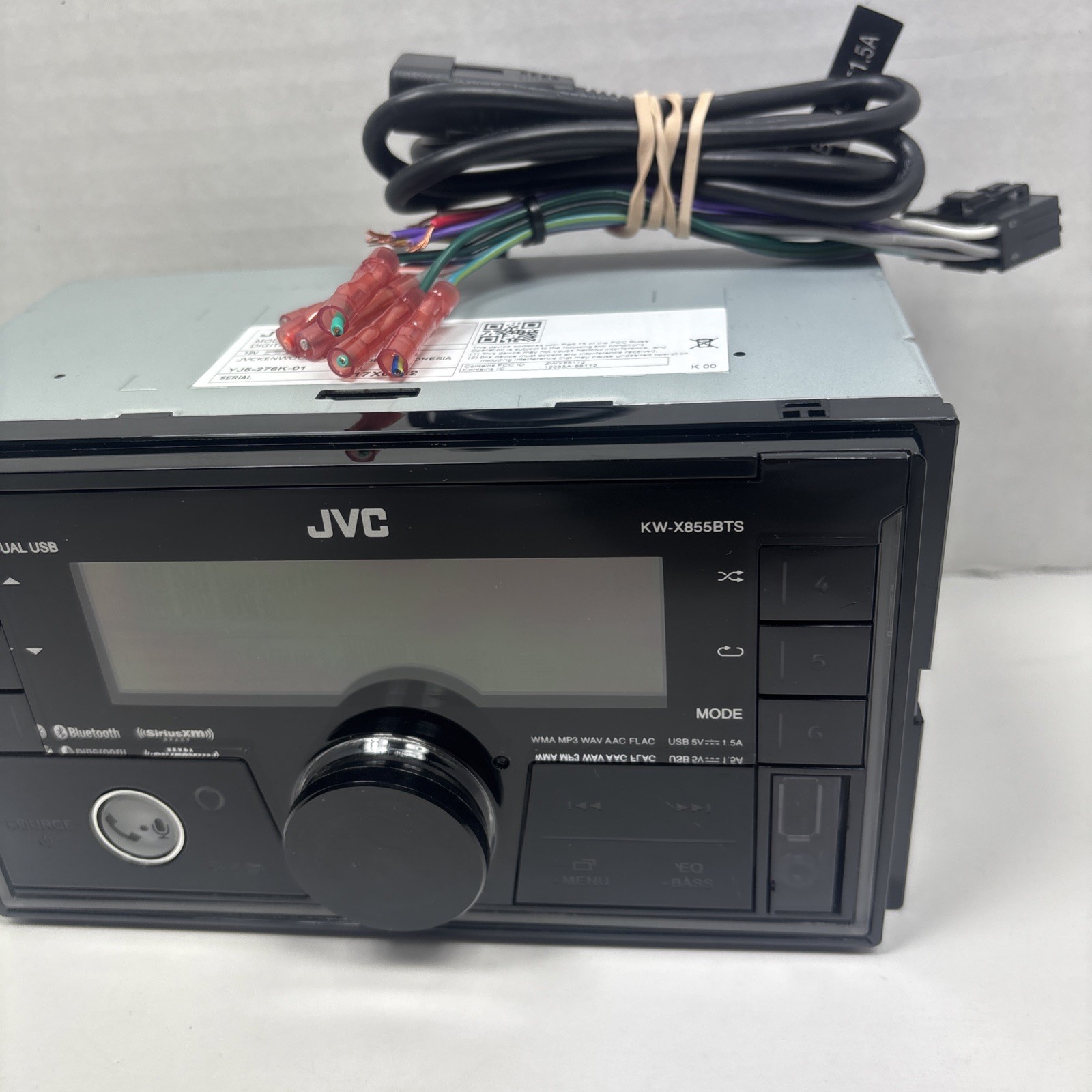 JVC KW-X855BTS 2-DIN Receiver Bluetooth SiriusXM Dual USB 13-Band EQ | Tested