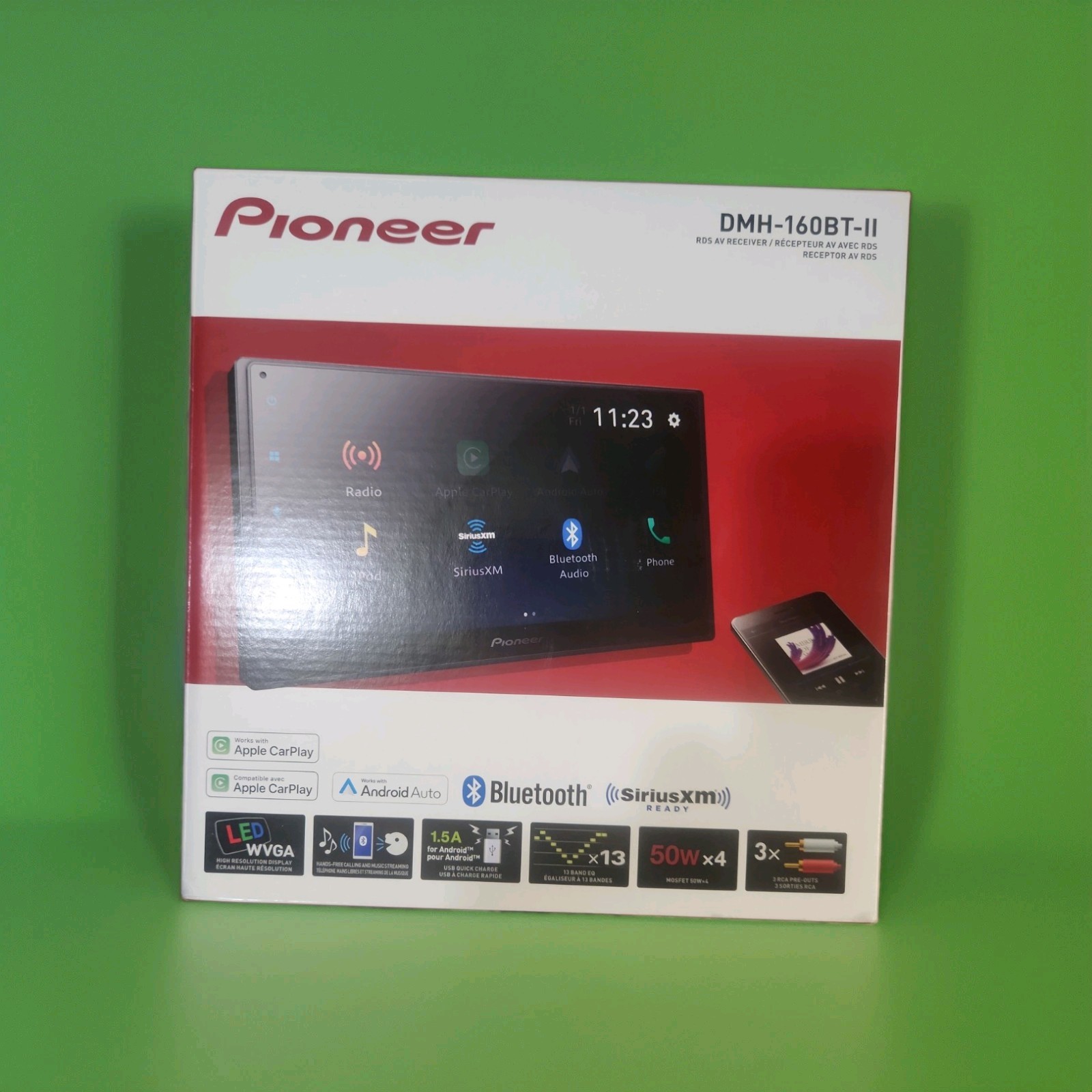 NEW Pioneer DMH-160BT-II Digital RDS AV Receiver Car Stereo Head Unit 6.8″