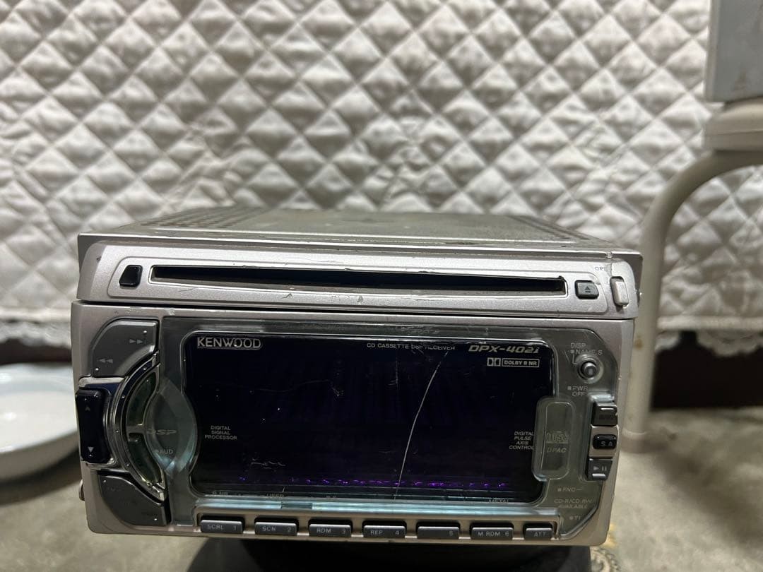KENWOOD DPX-4021 CD Cassette DSP 2DIN Audio Receiver Tested Japan