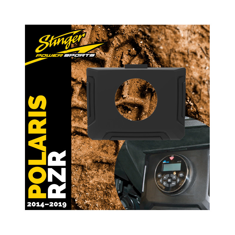 Stinger SPXRZRDASH 3 Gauge Radio Installation Dash Kit for 2014-2018 Polaris RZR
