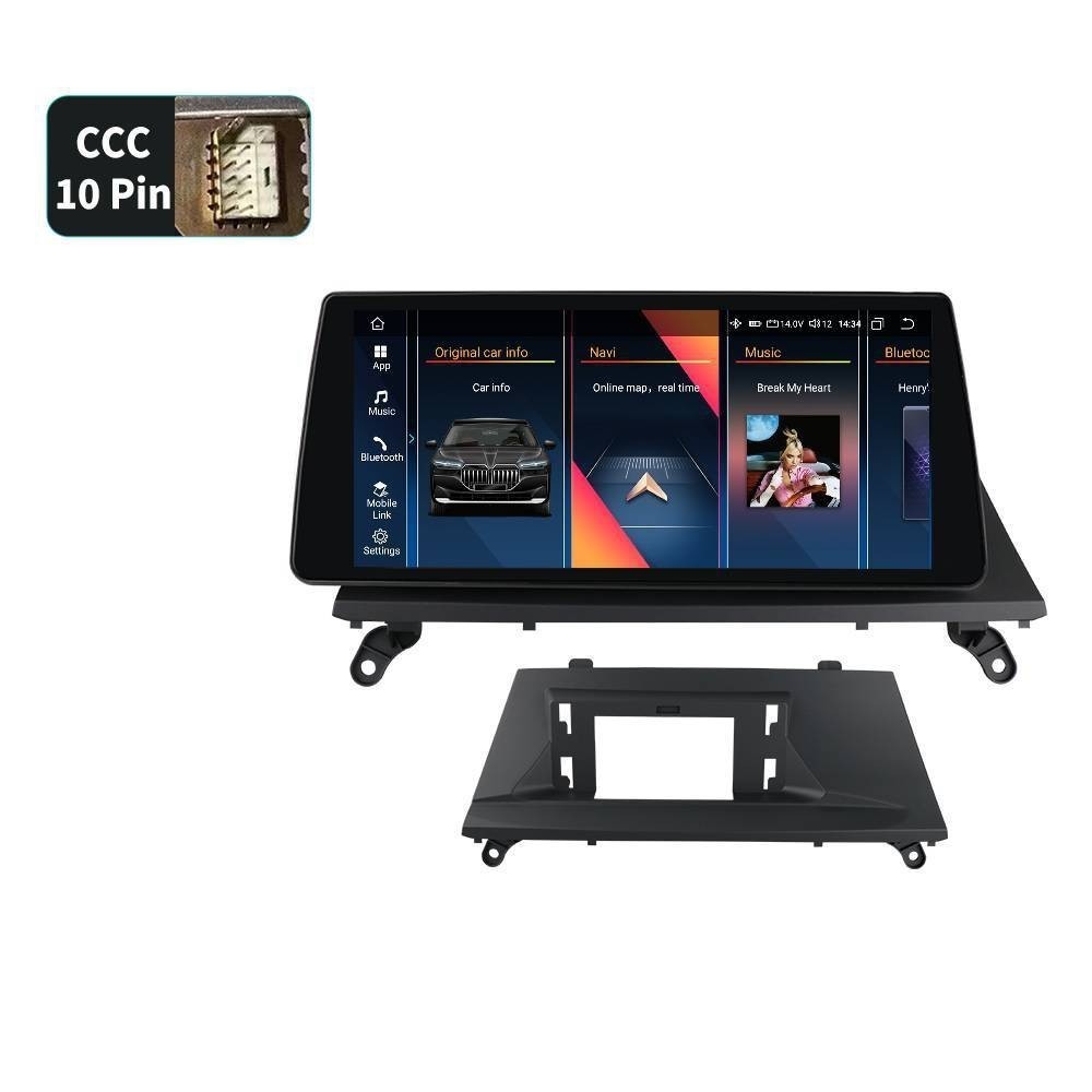 10.33″ 128GB Android 13 Car Stereo Radio Carplay For 2007-2010 BMW X5 X6 CCC CIC