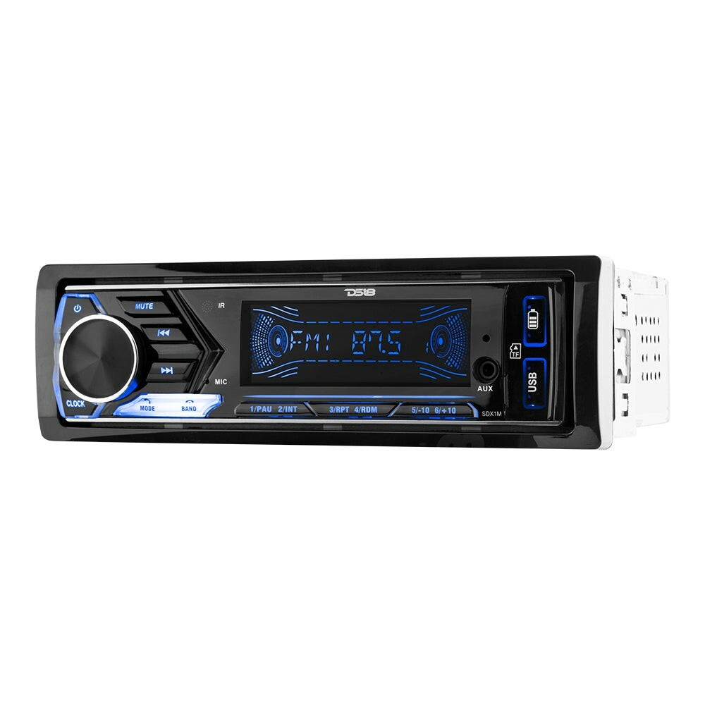 DS18 SDX1M Single Din Radio Headunit Digital Media Receiver Bluetooth Dual USB