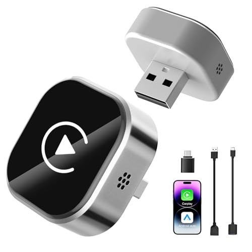 Wireless CarPlay & Android Auto Adapter: 2026 Upgraded Mini Plug & Play