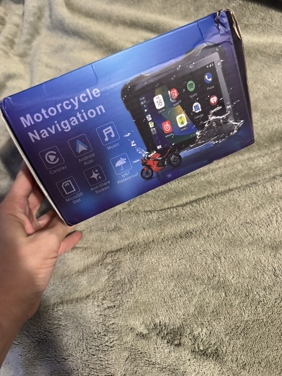 MT50 HD Motorcycle Navigator Wireless CarPlay Android Auto Touch Screen