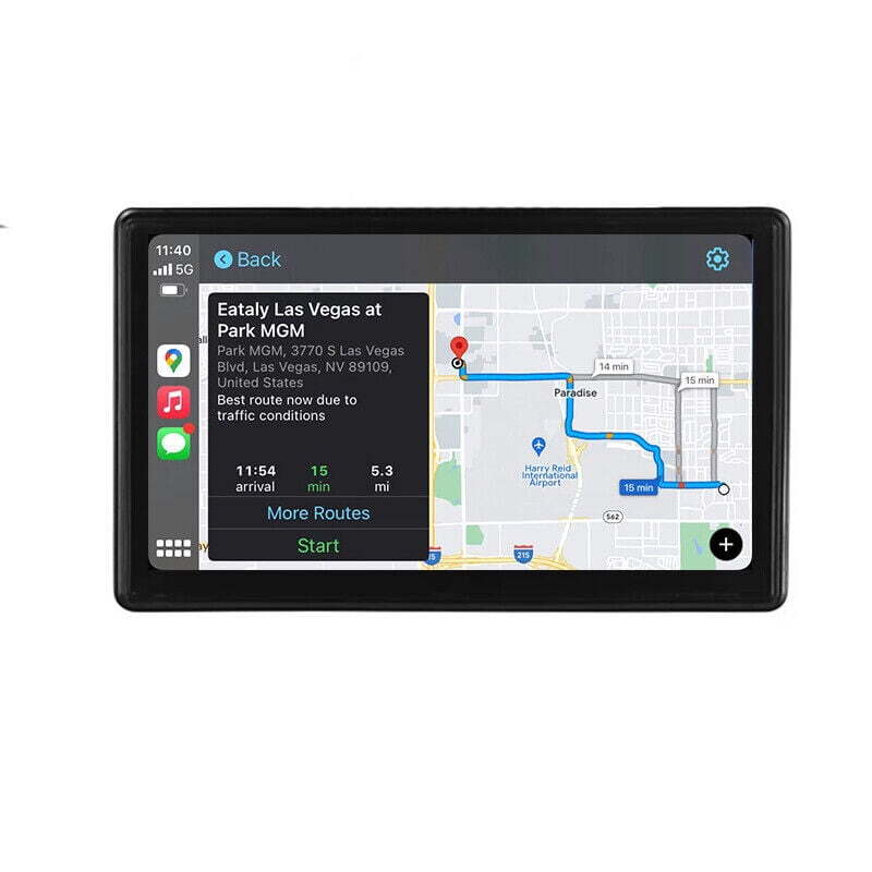 7″ Touchscreen Apple Carplay Android Auto Portable Car Radio Receiver Mp5 Player