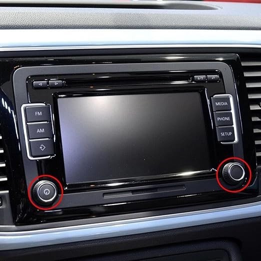 Car Radio Knob CD Button Turn Replacement Compatible for Volkswagen Left