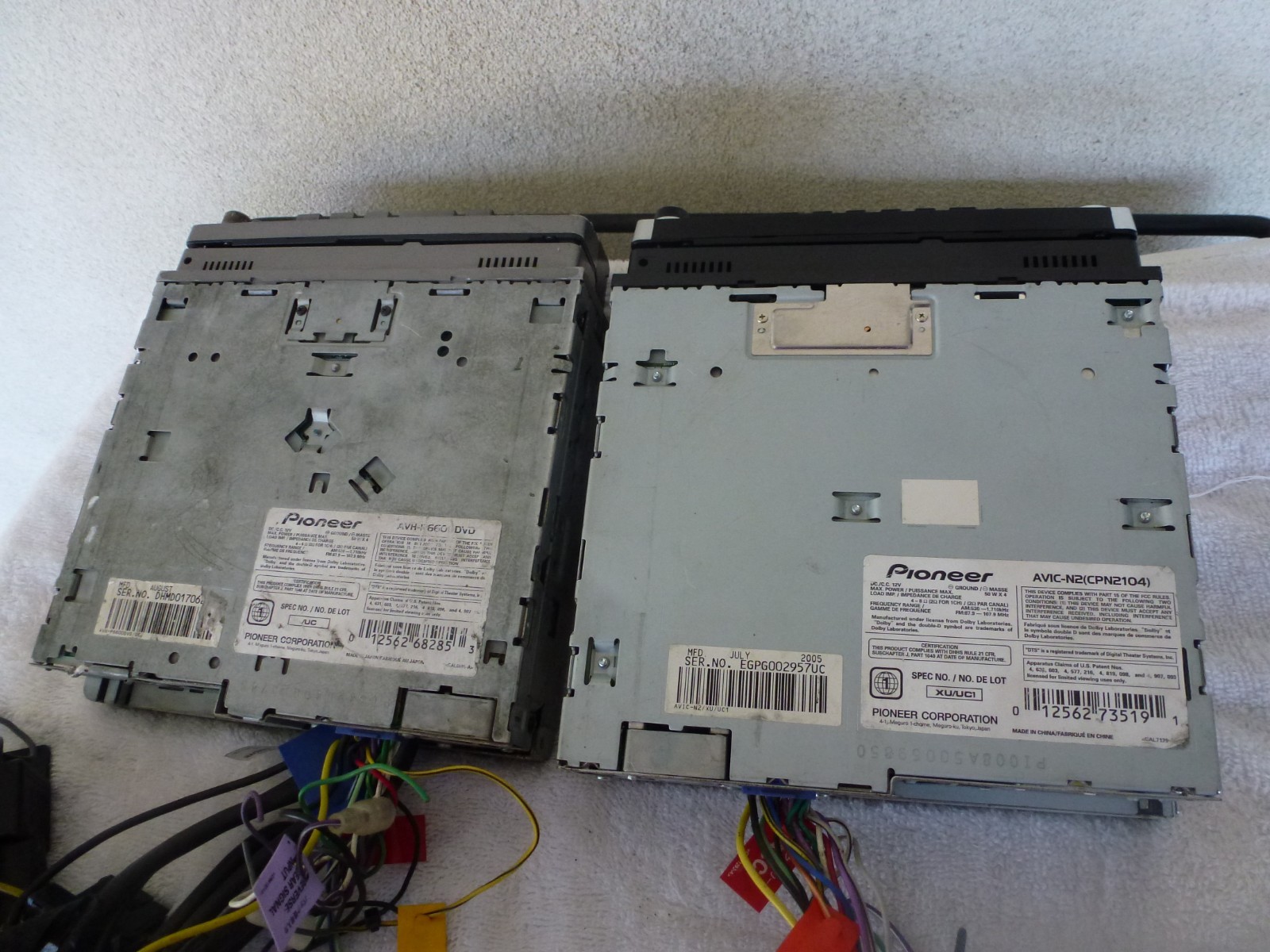 Pioneer AVIC-N2 and AVH-P6600DVD Navigation DVD CD receivers Parts/Repair