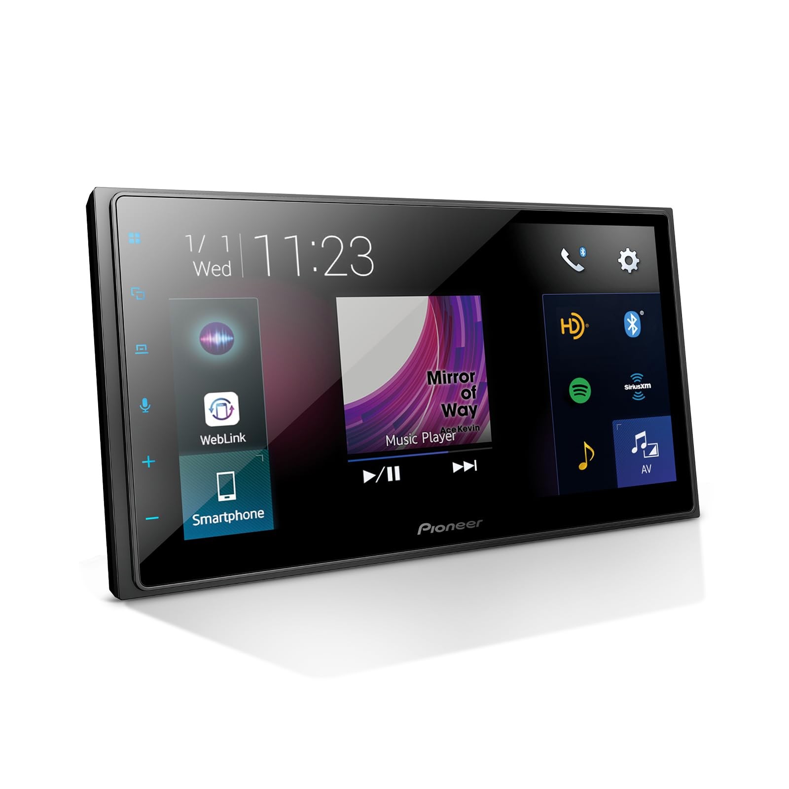 Pioneer DMH-2660NEX 6.8″ Capacitive Touchscreen, Double Din 6.8″/16:9, Black