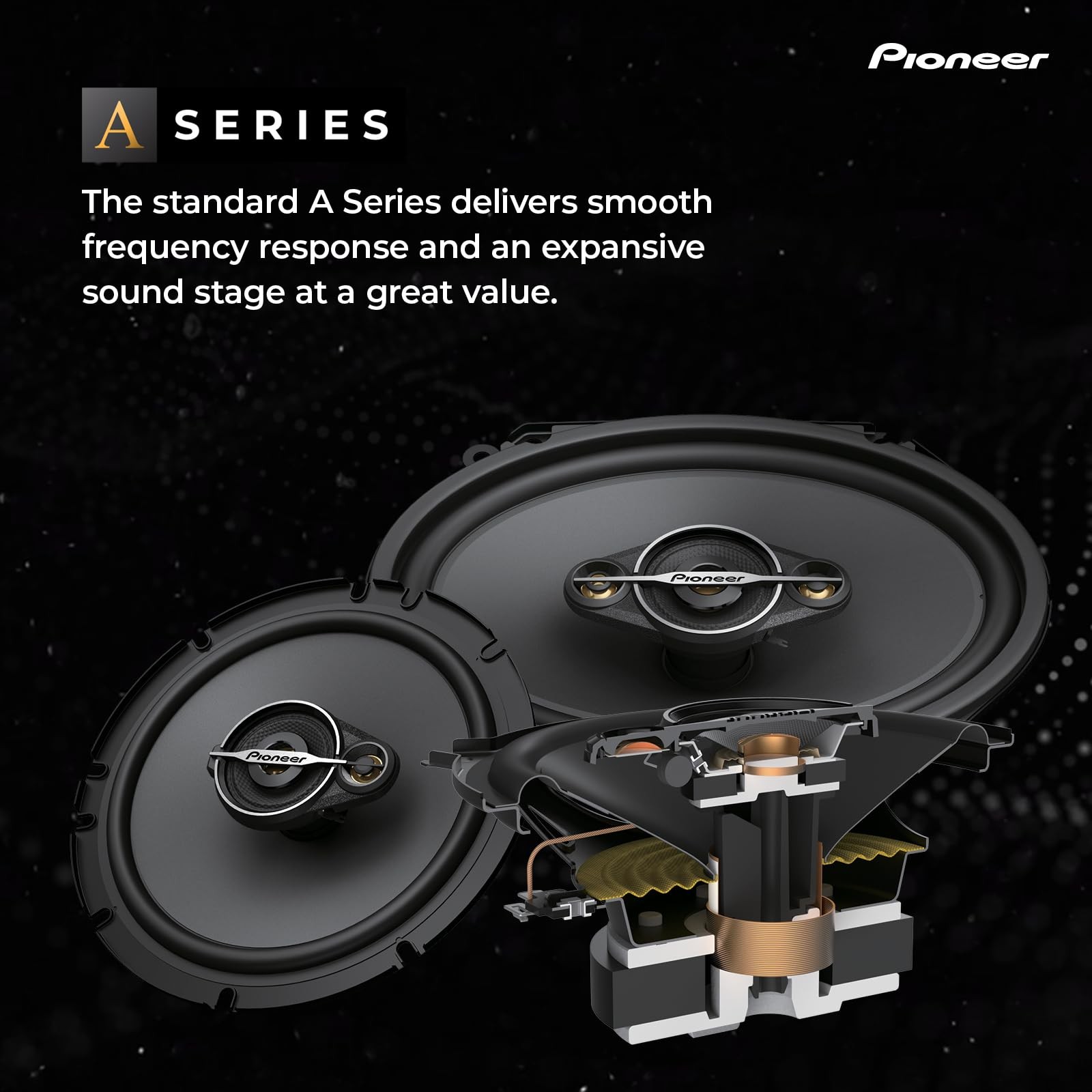 6.5” 3-Way Car Speakers Pair TS-A1671F 320W Max Balanced Sound Smooth Treble