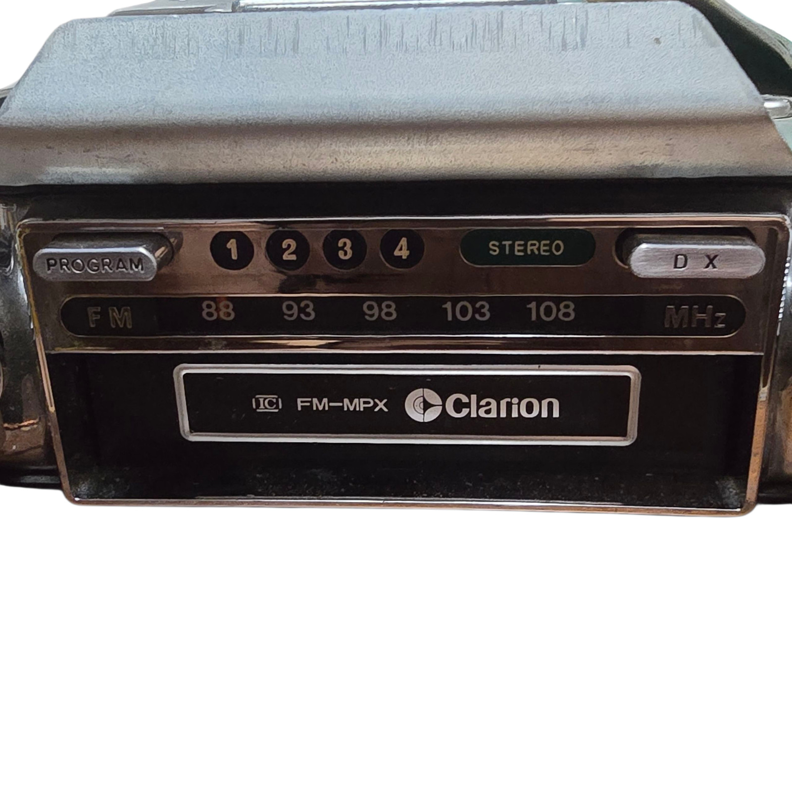 Vintage Clarion FM Car Radio Stereo Head Unit IC FM-MPX 12V Negative Ground