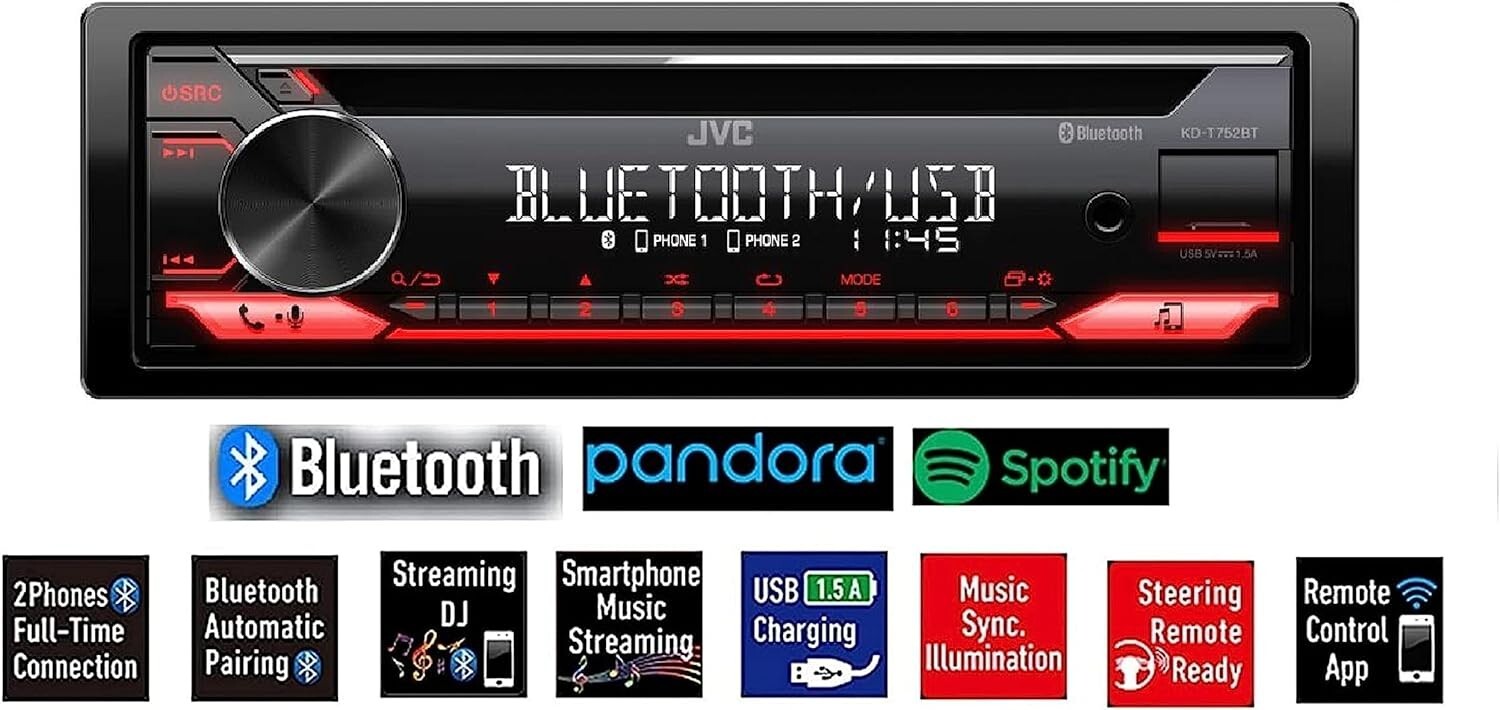 Single-Din Built-in Bluetooth, Dual Phone Connection, Android Music Playback,…