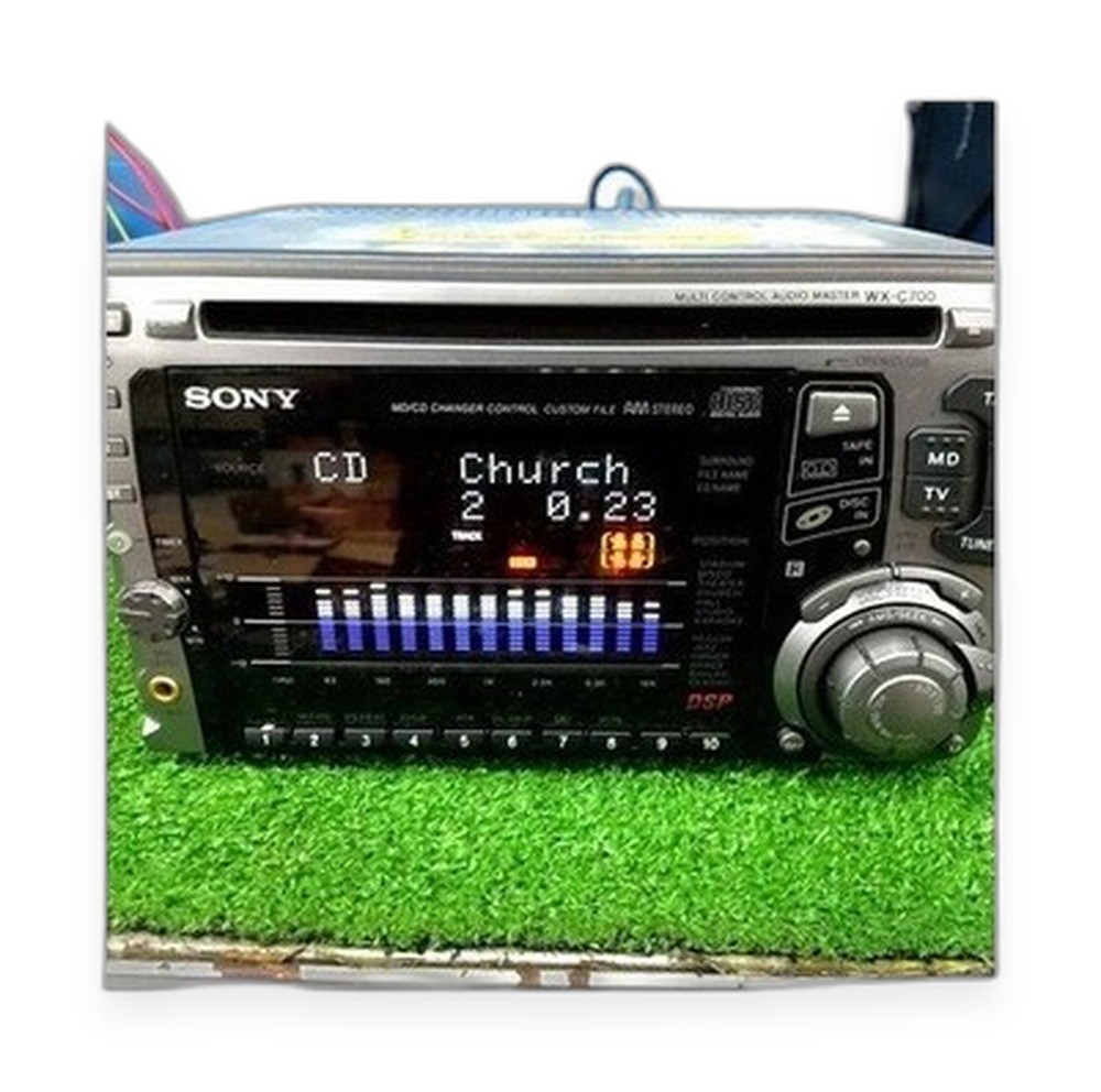Sony WX-C700 Car Stereo Receiver Tested Working CD w/ Remote, Manual, Harness
