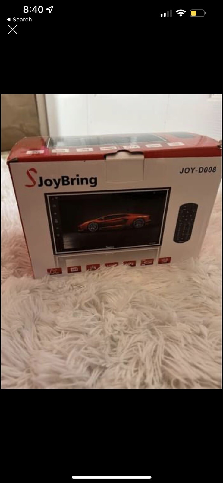 SJoyBring Joy-D009 Black Full Touch HD Double Din Car Stereo Multimedia Player
