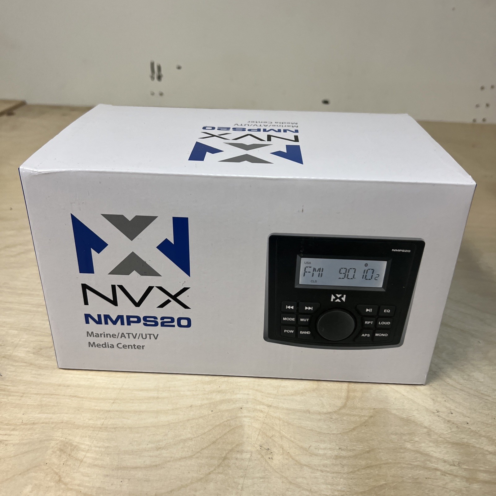 NVX NMPS20 Gauge Style Marine Stereo with Bluetooth and a Digital LCD Display