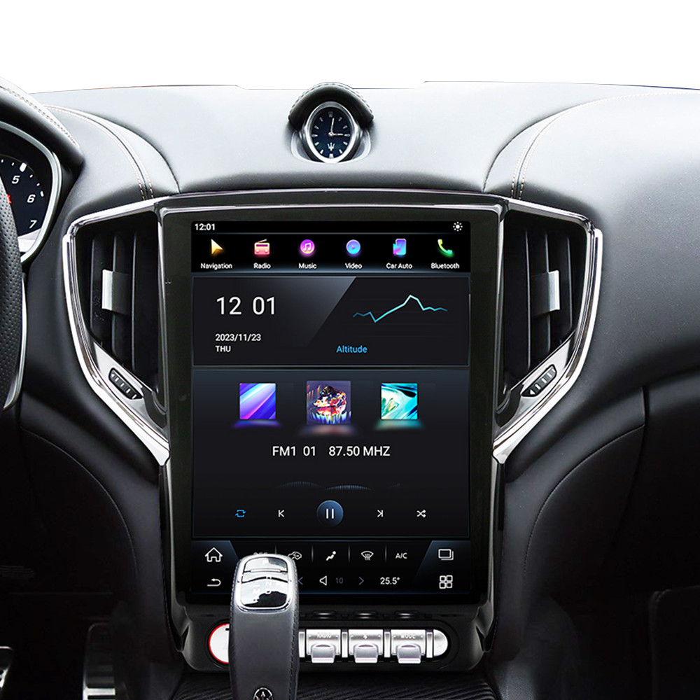 12.1″ Android Navigation Car Gps Stereo Tesla Style For Maserati Ghibli 2014~19