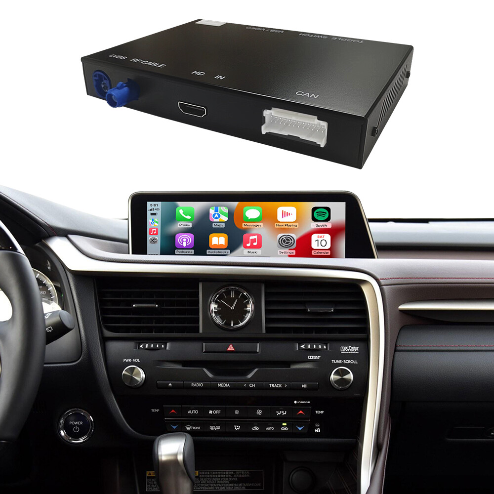Wireless Carplay Android Auto Car Retrofit Module For Lexus RX 2016-2019 Mirror