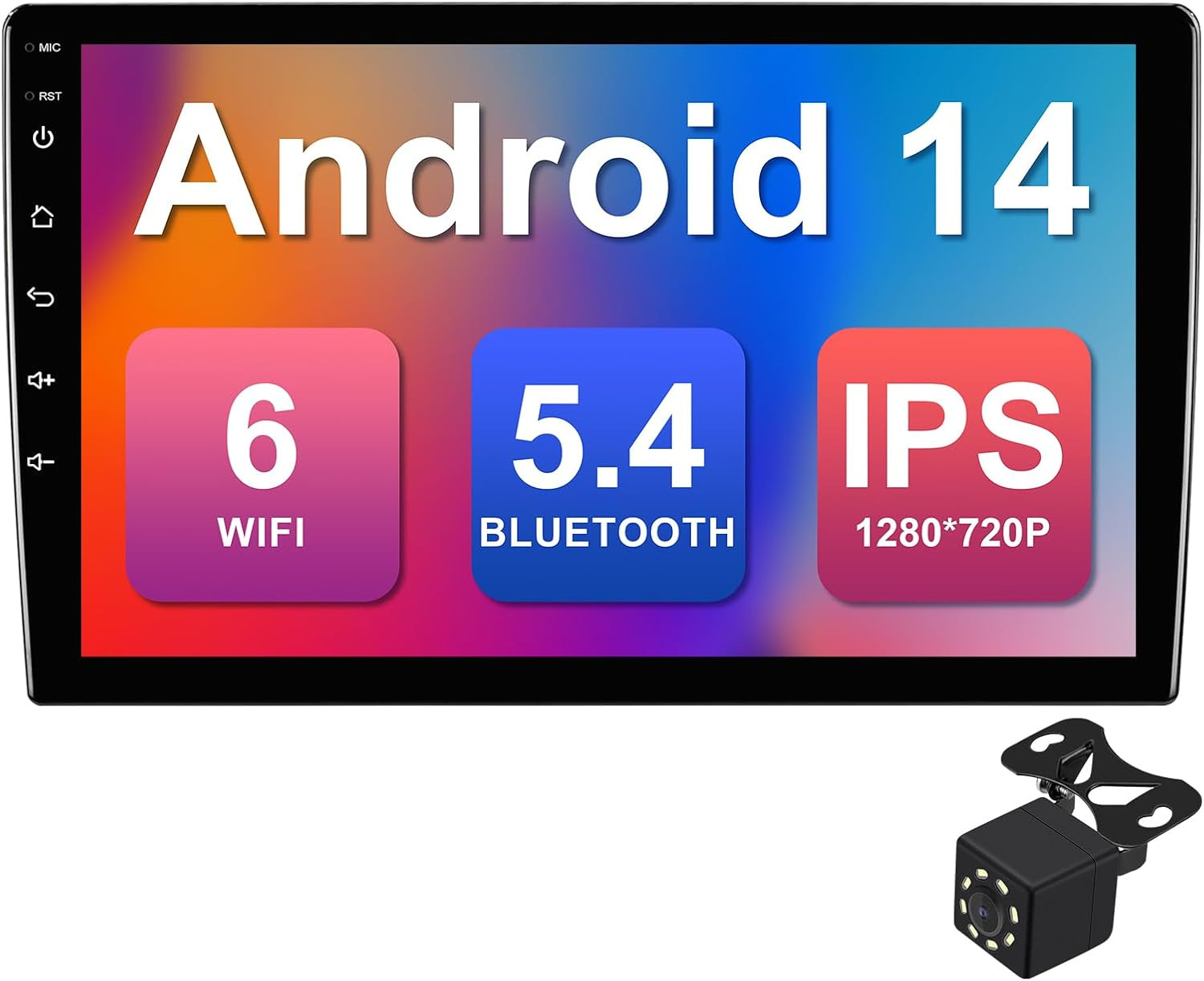 2+64G 10.1-Inch Android 14 Car Stereo IPS Touchscreen Screen Car Radio with Carp